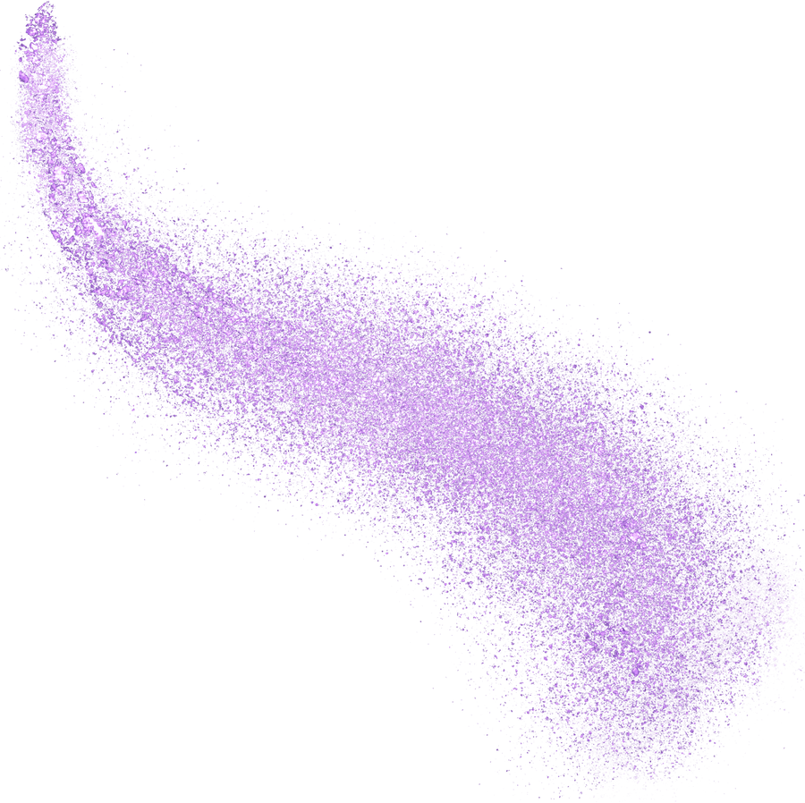 purple glitter comet